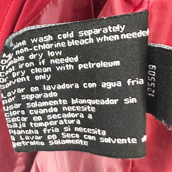 LONDON FOG Women's Hooded Water Resistant Trench Coat • XL • red, silver toggles - Picture 10 of 11